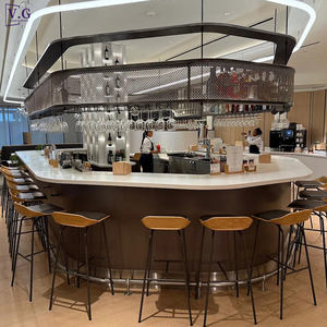 Ensemble <span class=keywords><strong>de</strong></span> comptoirs <span class=keywords><strong>de</strong></span> bar modernes <span class=keywords><strong>de</strong></span> haute qualité, sur mesure, <span class=keywords><strong>de</strong></span> forme ovale et <span class=keywords><strong>de</strong></span> grande taille, pour <span class=keywords><strong>la</strong></span> restauration et l'hôtellerie, pour <span class=keywords><strong>le</strong></span> service <span class=keywords><strong>de</strong></span> nourriture et <span class=keywords><strong>de</strong></span> boissons - Product Image 4