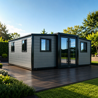 Maison conteneur pliable moderne prête à être expédiée, écologique, préfabriquée, modulaire, mini-maison mobile, construction modulaire