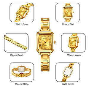 นาฬิกาข้อมือควอตซ์ขนาดเล็ก ดีไซน์เรียบหรูมินิมอล โดดเด่นด้วยรูปทรงเพรียวบาง สง่างาม พร้อมโลโก้ที่ทันสมัยและอ่อนโยน - Product Image 4