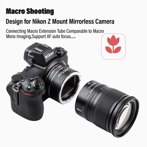 Viltrox-adaptador de lente de Tubo de EXTENSION Para Camara NIK ON Z enfoque automatico Macro AF montaje Z Z6 II Z7 Z5 <span class=keywords><strong>Z9</strong></span> - Product Image 1