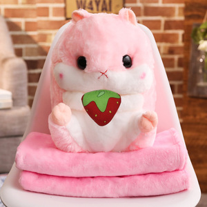 Siêu Mềm Dễ Thương Thú Nhồi Bông <span class=keywords><strong>Hamster</strong></span> Gối Bán Buôn Màu Sắc Khác Nhau Plush <span class=keywords><strong>Hamster</strong></span> Với Chăn - Product Image 4