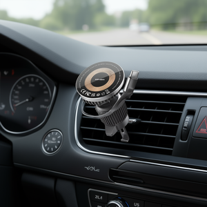 Cargador Inalámbrico para Auto Ven-Dens de 15W con Soporte Magnético para Rejilla de Ventilación y Cable USB-C para la Mayoría de los Teléfonos - Product Image 2