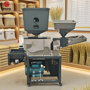 Mini moulin à riz en acier inoxydable, moulin à riz et à <span class=keywords><strong>millet</strong></span> avec broyeur de maïs, machine combinée de suppression des impuretés vibrante - Product Image 3