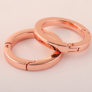 Mousqueton porte-clé rond à ressort, pièces 33mm, porte-clés ouvre-porte en cuir, ceinture à boucle, Clip de fermoir à pression - Product Image 4