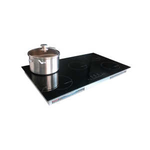Lot de 5 éléments 36 in, éléments Cuiseur de cuisine à Induction de Surface lisse, pont de cuisine, noir - Product Image 4