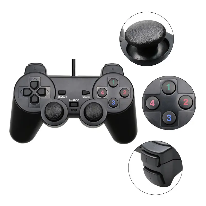 USB Wired 706L For PC Computer Laptop Arcade Vibration Game Controller Joystick For PC Console Gamepad