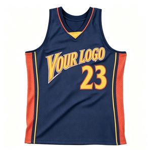 Camiseta de Baloncesto Sublimada Personalizada Healy, Cuello en V, Sin Mangas, Malla, Logotipo del Equipo 23, Unisex para Adultos, Ropa Deportiva Transpirable - Product Image 1