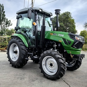 Tracteur Tavol 704 modèle Mini 4x4 4 roues motrices 70 ch couleur rouge avec cabine climatisée - Product Image 4