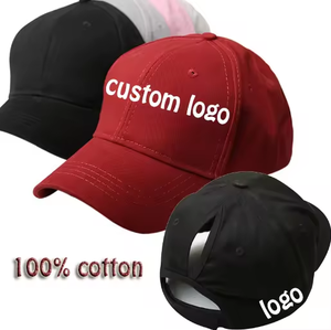 Thấp Moq Tùy Chỉnh Biểu Tượng Tùy Chỉnh 100% Bông Phụ Nữ Pony Đuôi Đuôi Đuôi Ngựa Lỗ Bóng Chày Cơ Sở Bóng Gorras Mũ Mũ Cho Đuôi Ngựa - Product Image 2