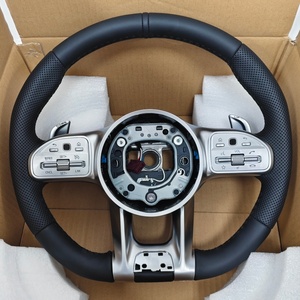 Volante de Cuero Personalizado 809 para <span class=keywords><strong>Mercedes</strong></span> <span class=keywords><strong>Benz</strong></span> W210 W218 W221 W222 W176 W118 C250 E350 - Product Image 1