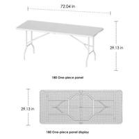 Table de pique-nique pliante rectangulaire en HDPE portable Benjia pour l'extérieur, table de jardin en fer, vente en gros de tables de pique-nique