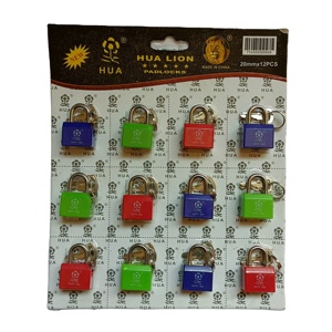 Juego de candado de hierro pintado de latón antirrobo de alta calidad, lado abierto a bajo precio con desbloqueo de llave - Product Image 2
