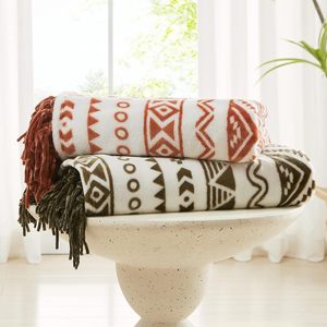ผ้าห่มผ้าขนแกะสไตล์โบฮีเมียนสำหรับฤดูหนาวขนาดคิงไซส์ - Product Image 5