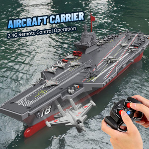 Modèle de porte-avions télécommandé à 4 canaux, <span class=keywords><strong>bateau</strong></span> de guerre <span class=keywords><strong>militaire</strong></span> électrique télécommandé, jouet aquatique extérieur étanche - Product Image 3