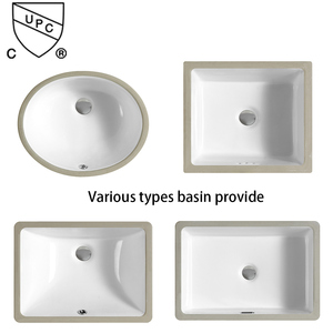 Lavabo <span class=keywords><strong>en</strong></span> céramique rectangulaire à encastrer certifié CUPC pour l'Amérique du Nord, lavabo <span class=keywords><strong>sous</strong></span> comptoir pour <span class=keywords><strong>meuble</strong></span> de salle de bain - Product Image 6