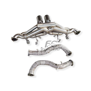 หัวท่อไอเสียสเตนเลสแบบมีฉนวนสำหรับ4.0L <span class=keywords><strong>GT4</strong></span>ระบบท่อไอเสียแบบ catback ประสิทธิภาพสูงอัพเกรดเสียงรถแข่ง - Product Image 2