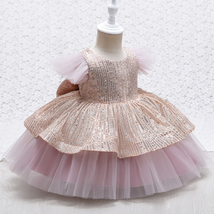 <span class=keywords><strong>Robe</strong></span> en Tulle pour petite fille, tenue de soirée à manches longues, habits, sans manches, sequins, nouvelle collection, de 0 à 24 <span class=keywords><strong>mois</strong></span> - Product Image 4