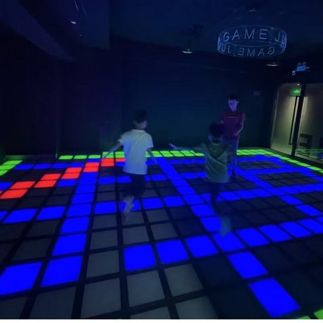 Premium FB4 P65 Pressure Sensitive Laser Dance Floor | Interactive Light up Grid Indoor Playground with IP65 Rating