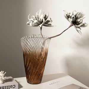 Modern Minimalist Gradient Glass Flower <b>Vase</b> Tabletop Hydroponic Flower <b>Vase</b> Glass Art <b>Vase</b> Wholesale - Product Image 3