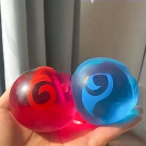 Hot Selling 4cm Spirit <b>Beads</b> Squeeze Ball Toy Stress Relief Cartoon Character Mood Venting Toy Kids - Product Image 2