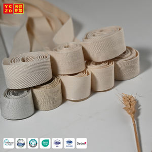 Sangle en coton à chevrons OEM en gros 10MM 20MM 30MM 40MM LOGO personnalisé Sangle en coton doux Sangle en coton à chevrons - Product Image 1