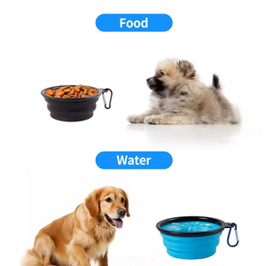 Dog Accessories 350Ml Portable Travel <b>Pet</b> Folding Collapsible Silicone Dog Puppy Bowl Collapsible Dog Water Bowl - Product Image 6
