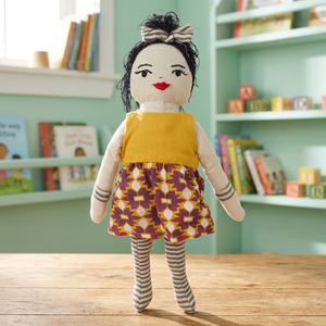 Poupée Reborn en tissu de coton noir pour filles - 30-50 cm - Poupée en peluche douce - Poupée Bjd - Product Image 3