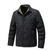 Veste bomber imperméable et respirante à col montant pour homme, modèle JK2518-1, printemps-automne, couleur unie, taille XL, pour hommes d'âge moyen, style professionnel.