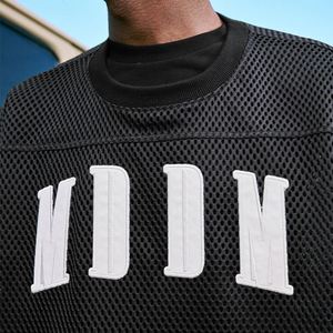 T-shirt en jersey à manches longues pour homme personnalisé, streetwear, tissu tricoté 220 grammes, motif de lettres brodées, 100% polyester - Product Image 5