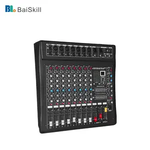 Mezclador profesional Echo DSP, 9 canales, compatible con USB, conexión de ordenador, consola de Audio, mezclador para estudio, 1 unidad