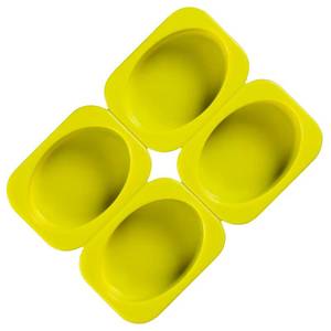 Moule à savon ovale 4 cavités en silicone antiadhésif platine LFGB sans BPA de l'usine MUYULINS - Product Image 4