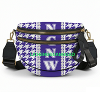 Sac bandoulière en forme de coquillage Sorority Jack and Jill, design élégant avec lettres grecques, sac unisexe en forme de coquillage, sac bandoulière d'extérieur