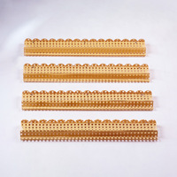 Support de tuiles de mahjong américain en acrylique en forme de U de 20 pouces, support large pour jeu de table avec texture tressée imitation rotin