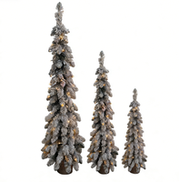 Décorations de Noël artificielles de haute qualité et ornements de table, fonctionnant sur piles, écologiques, faible MOQ
