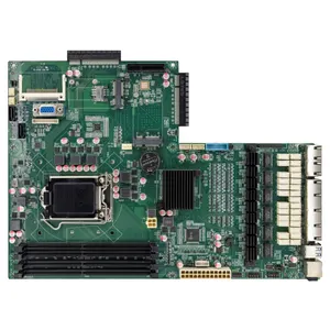 Intel LGA1151 6Th 7Th 8Th 9Th Geração Núcleo Computador Mainboard 6 * LAN Firewall PC Placa Mãe Industrial Com Processador