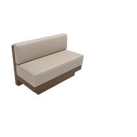 Ensemble de canapé et chaises de restaurant en bois massif moderne avec structure métallique, mobilier commercial personnalisable pour hôtels et cafés