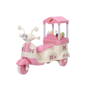 Nuevo Modelo 2026, Coche de Juguete con Forma de Camión de Helados para Niños, Triciclo de Plástico para Niños de <span class=keywords><strong>1</strong></span> a 5 Años con Luces y Música - Product Image 2