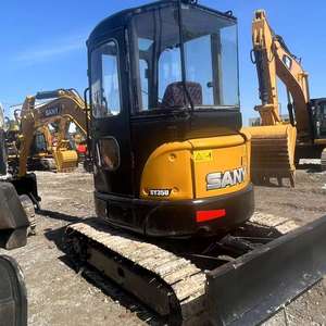 รถขุดขนาดเล็ก Sany SY35U 3.5 ตัน สภาพใหม่ 90% เครื่องยนต์เดิมแท้ ได้รับการรับรอง EPA CE รุ่นปี 2022 บุ้งกี๋ขนาด 0.12 เมตร ปั๊ม PLC แบริ่ง - Product Image 1
