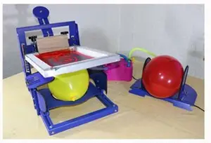Máquina manual da impressora do logotipo da tela do balão