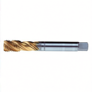 Universal <b>Tap</b> TiN Coated 40 Degree Helix For Blind Holes 6H Tolerance Tapered <b>Tap</b> - Product Image 2