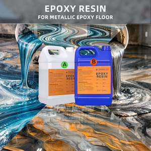 Resina Epoxi Profesional de Alta Claridad para Pisos Metálicos con Efecto 3D Mármol, Bajo en COV, Sin Solventes, Venta al por Mayor de Fábrica - Product Image 2