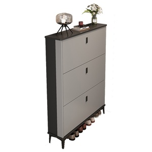 Zapatero de entrada ultrafino moderno y <span class=keywords><strong>barato</strong></span>, gran capacidad, almacenamiento tipo abatible, muebles de entrada de lujo para sala de estar y hogar - Product Image 1