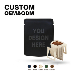 Empaque <span class=keywords><strong>de</strong></span> Café <span class=keywords><strong>de</strong></span> Goteo en Bolsa <span class=keywords><strong>de</strong></span> Tres Lados Personalizada, MOQ Pequeño, Venta al por Mayor, Diseño <span class=keywords><strong>de</strong></span> Color Clásico - Product Image 1