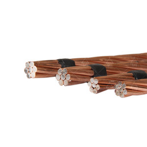 China manufacturer <strong>Ground</strong> Conductor <strong>Wire</strong> Bare Copper Clad Steel <strong>Ground</strong> CCS Electric Stranded <strong>Wire</strong>