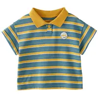 Fabrika satış çocuk giyim yaz çocuk gömlek kısa kollu mektup baskı erkek T Shirt gündelik miktar bebek pamuk çin zaman