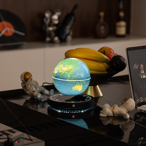 HCNT Magnetic Levitation Globe Lamp With World Map Warm White LED Floating Globe Night <b>Light</b> For Home Office Decoration - Product Image 4