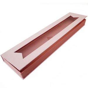 Luxury hair extension packaging box wig hair boxes with window