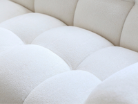 Cremefarbenes Wohnzimmer-Sofa Komfortabel Hautfreundlich mit Fleece Hochelastischer Schwamm Weißes Inline Viersitzer Hotel-Sofa