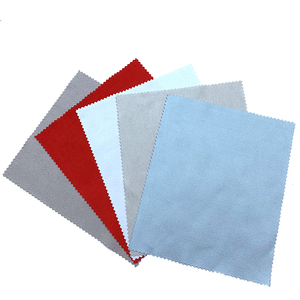 Commercio all'ingrosso di marca personalizzata in pelle scamosciata tessuto serigrafia stampa occhiali da vista/obiettivo/macchina fotografica/gioielli pulizia salviette - Product Image 2