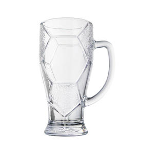 Vaso de <span class=keywords><strong>Cerveza</strong></span> de Vidrio de Gran Tamaño, Gran Capacidad, Personalizado, Creativo, Estilo Fútbol Americano con Asa - Product Image 1